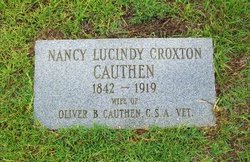 Nancy Lucindy <I>Croxton</I> Cauthen 