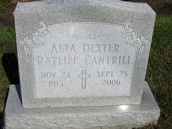 Alta Dexter <I>Bartley</I> Cantrill 