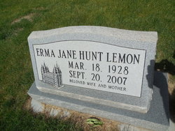 Erma Jane <I>Hunt</I> Lemon 