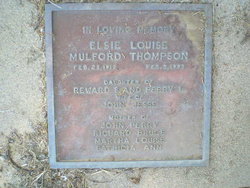 Elsie Louise <I>Mulford</I> Thompson 