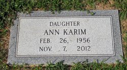 Ann <I>Johnson</I> Karim 