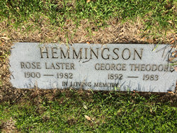 Rose <I>Laster</I> Hemmingson 