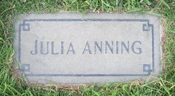 Julia Ann <I>O'Cook</I> Anning 