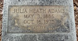Julia <I>Heath</I> Adams 