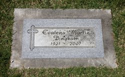 Evalena Blanche <I>Martin</I> Bingham 