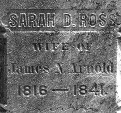 Sarah D <I>Ross</I> Arnold 