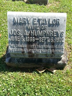 Mary E. <I>Taylor</I> Humphreys 