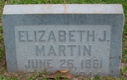 Elizabeth Jane <I>Martin</I> Martin 