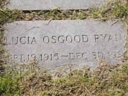 Lucia <I>Osgood</I> Ryan 