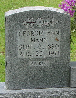 Georgia Ann <I>Pickard</I> Mann 