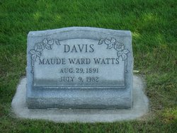 Maude Ward <I>Watts</I> Davis 