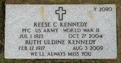 Mrs Ruth Uldine <I>Bernheisel</I> Kennedy 
