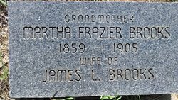 Martha Jane “Mattie” <I>Frazier</I> Brooks 