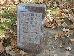 Gertrude “Gertie” <I>Langy</I> Crandall 