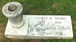 Mary C. <I>Curran</I> Adams 