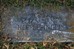 Elizabeth Jane “Eliza” <I>Baker</I> Hefflefinger 