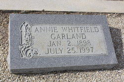Annie Ruth <I>Whitfield</I> Garland 