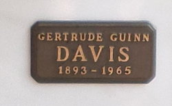 Gertrude <I>Guinn</I> Davis 
