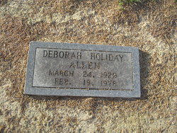 Deborah <I>Holiday</I> Allen 