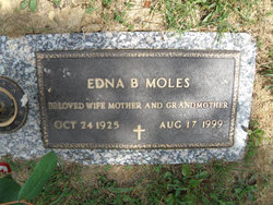 Edna Marie “Shorty” <I>Boothe</I> Moles 