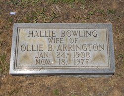 Hallie <I>Bowling</I> Arrington 