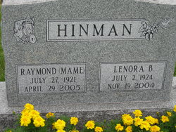 Raymond Joseph “Mame” Hinman 
