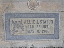 Allie Jane <I>Gitchell</I> Staton 