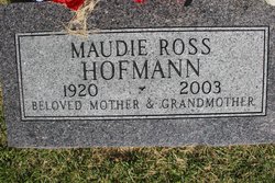 Maude Marie <I>Lockard</I> Ross Hofmann 