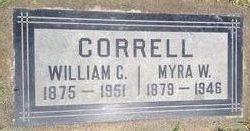 Margaret Almira Martha Rebecca “Myra” <I>Wilbur</I> Correll 
