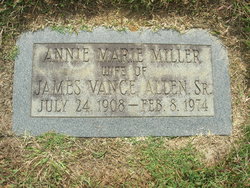 Annie Marie <I>Miller</I> Allen 