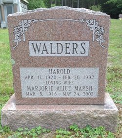 Marjorie Alice <I>Marsh</I> Walders 