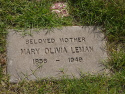 Mary Olivia <I>Burnett</I> Leman 