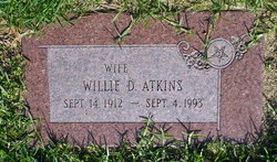 Willie D. <I>Reid</I> Atkins 