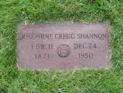 Josephine B. “Josie” <I>Gregg</I> Shannon 