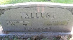 Ann <I>Hedrick</I> Allen 