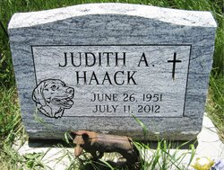 Judith A <I>Hafeman</I> Haack 
