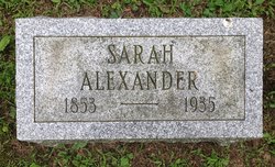 Sarah <I>Black</I> Alexander 