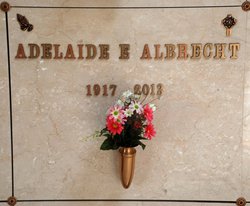 Adelaide E <I>Distler</I> Albrecht 