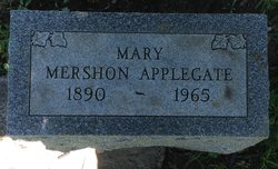 Mary Conover <I>Mershon</I> Applegate 