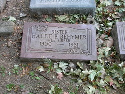 Hattie B <I>Greer</I> Behymer 