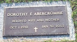 Dorothy Elizabeth <I>Gore</I> Abercrombie 