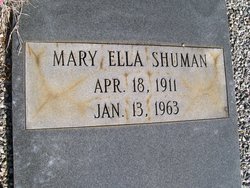 Mary Ella <I>Altman</I> Shuman 