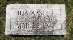 Ida Absher <I>Cole</I> Absher 
