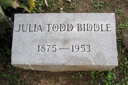 Julia <I>Todd</I> Biddle 