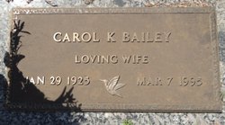 Carol Lee <I>Kelley</I> Bailey 