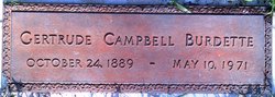 Gertrude Etta Belle <I>Campbell</I> Burdette 