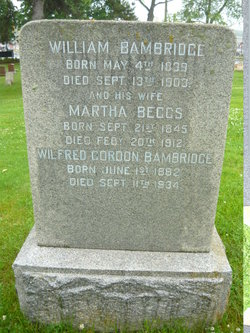 Martha <I>Beggs</I> Bambridge 