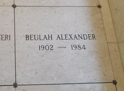 Beulah <I>Williams</I> Alexander 