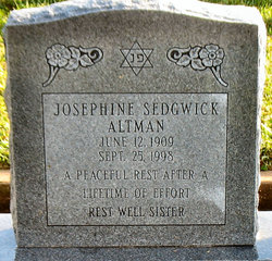 Josephine <I>Altman</I> Sedgwick 