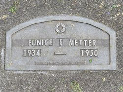 Eunice Frances Vetter 